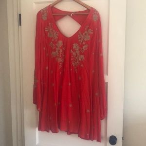 Free People long sleeve babydoll dress